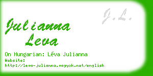 julianna leva business card